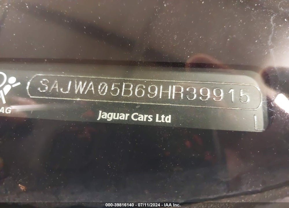 2009 JAGUAR XF LUXURY VIN: SAJWA05B69HR39915