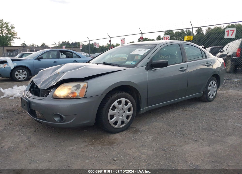 2008 MITSUBISHI GALANT ES VIN: 4A3AB36FX8E022563