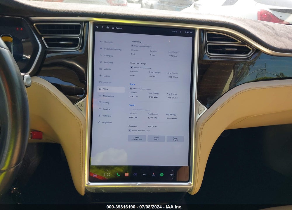 2016 TESLA MODEL S 60D/70D/75D/85D/90D VIN: 5YJSA1E25GF147402
