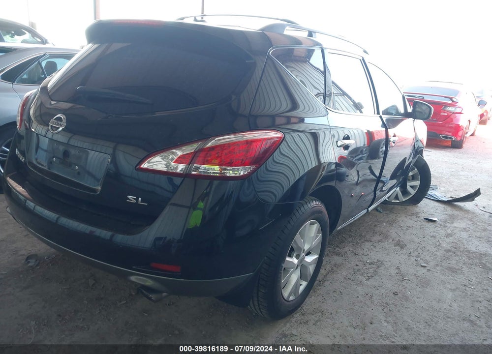 2013 NISSAN MURANO SL VIN: JN8AZ1MU3DW208376