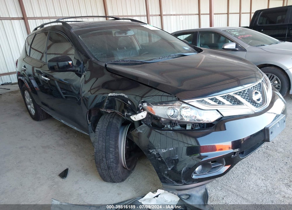 2013 NISSAN MURANO SL VIN: JN8AZ1MU3DW208376