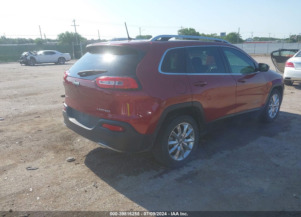 2016 JEEP CHEROKEE LIMITED VIN: 1C4PJLDB9GW184208