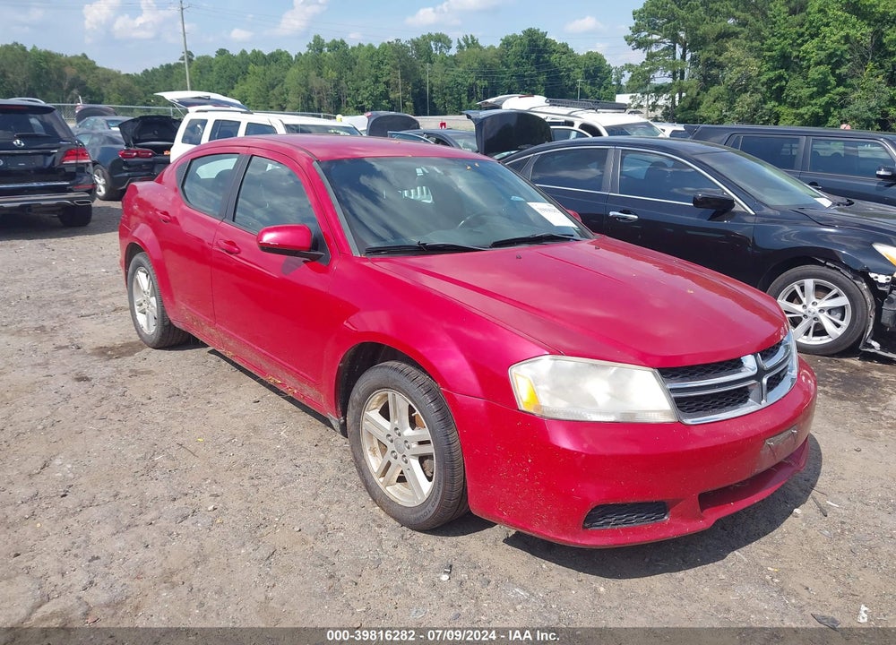 2012 DODGE AVENGER SXT VIN: 1C3CDZCB8CN157211