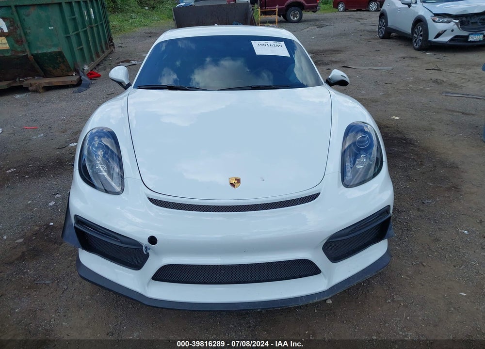 2016 PORSCHE CAYMAN GT4 VIN: WP0AC2A82GK197585