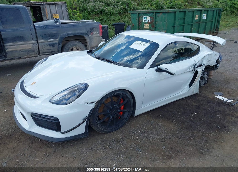 2016 PORSCHE CAYMAN GT4 VIN: WP0AC2A82GK197585