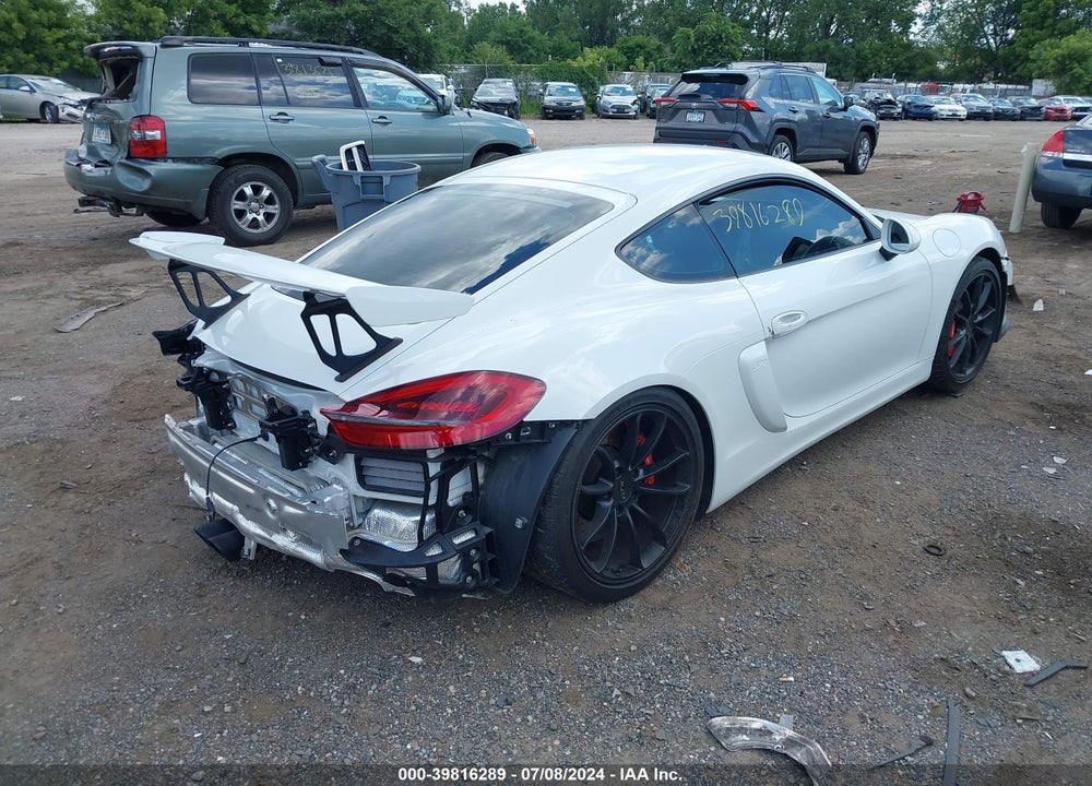 2016 PORSCHE CAYMAN GT4 VIN: WP0AC2A82GK197585