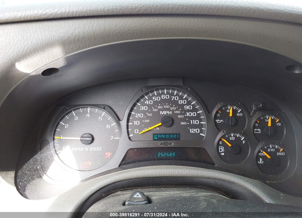 2002 CHEVROLET TRAILBLAZER VIN: 1GNDT13S222427139