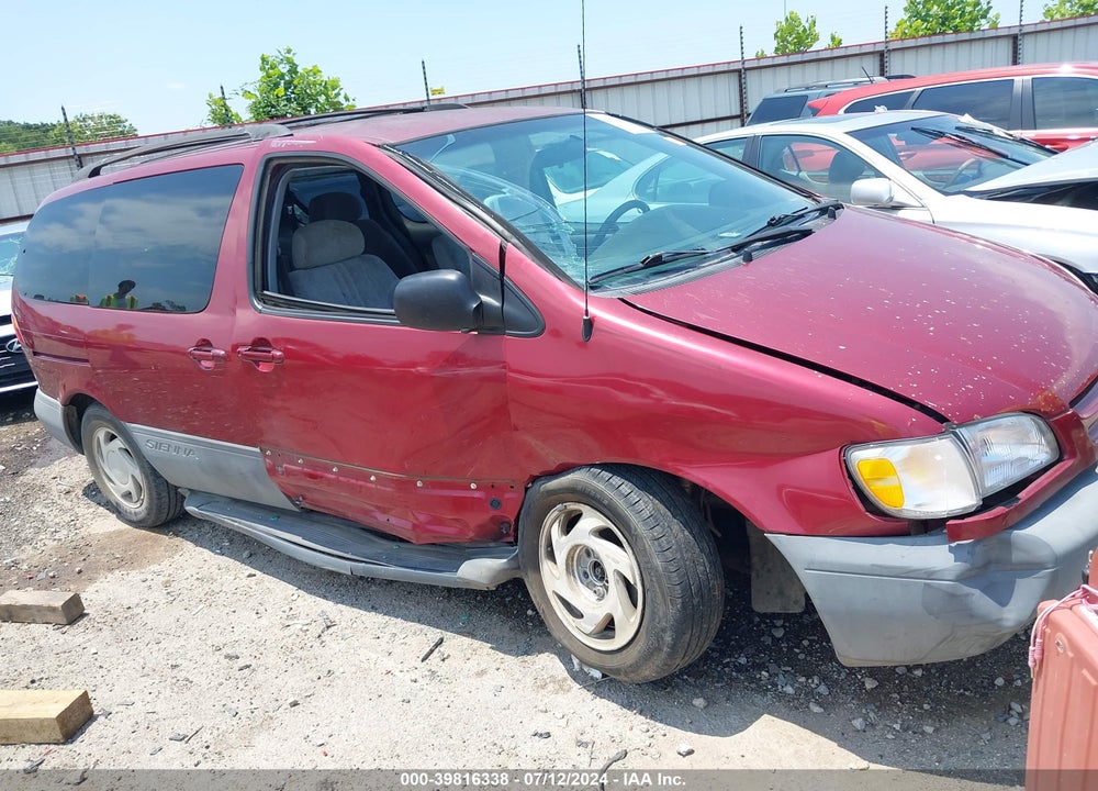 1998 TOYOTA SIENNA VIN: 4T3ZF13C4WU077489