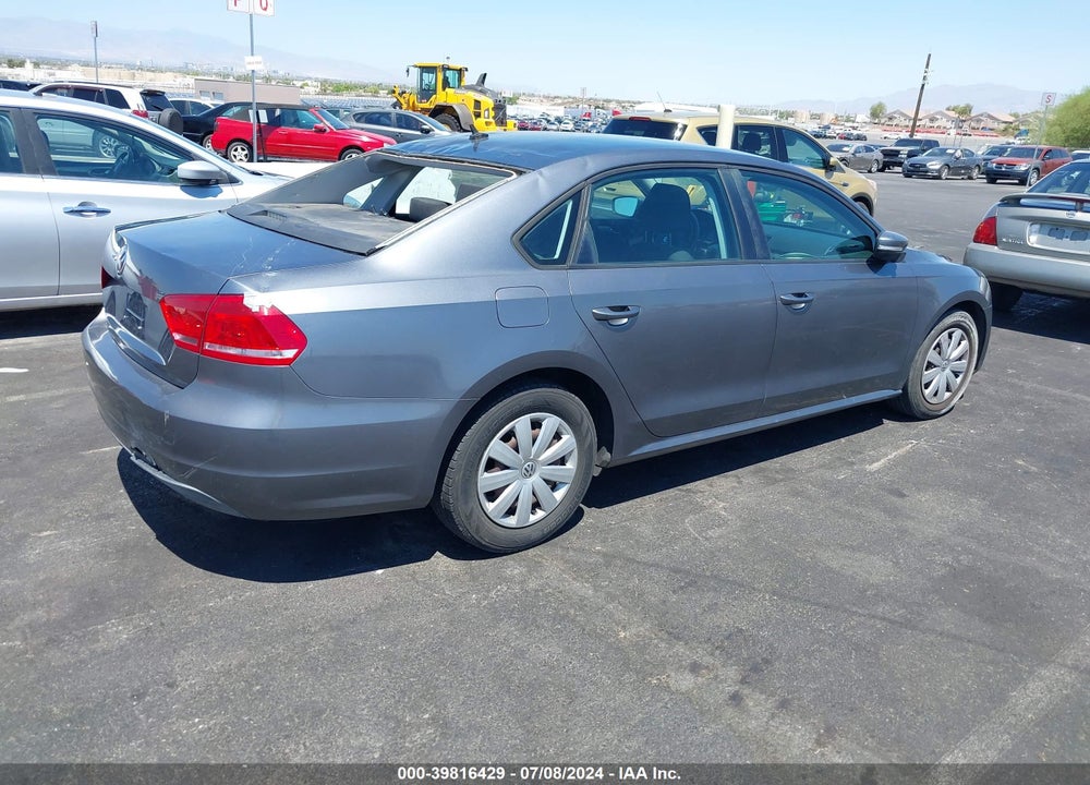 2013 VOLKSWAGEN PASSAT 2.5L S VIN: 1VWAP7A33DC096662