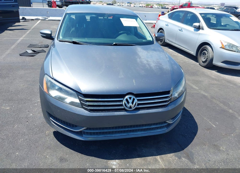 2013 VOLKSWAGEN PASSAT 2.5L S VIN: 1VWAP7A33DC096662