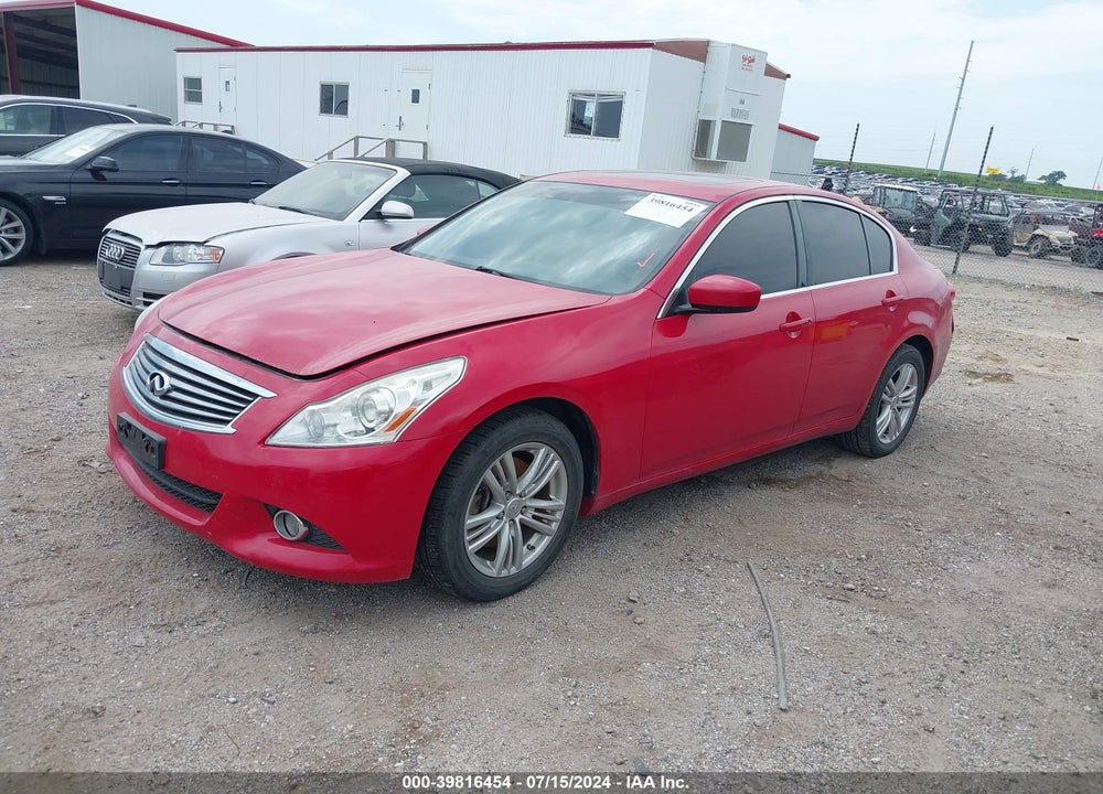 2013 INFINITI G37X VIN: JN1CV6AR7DM352556