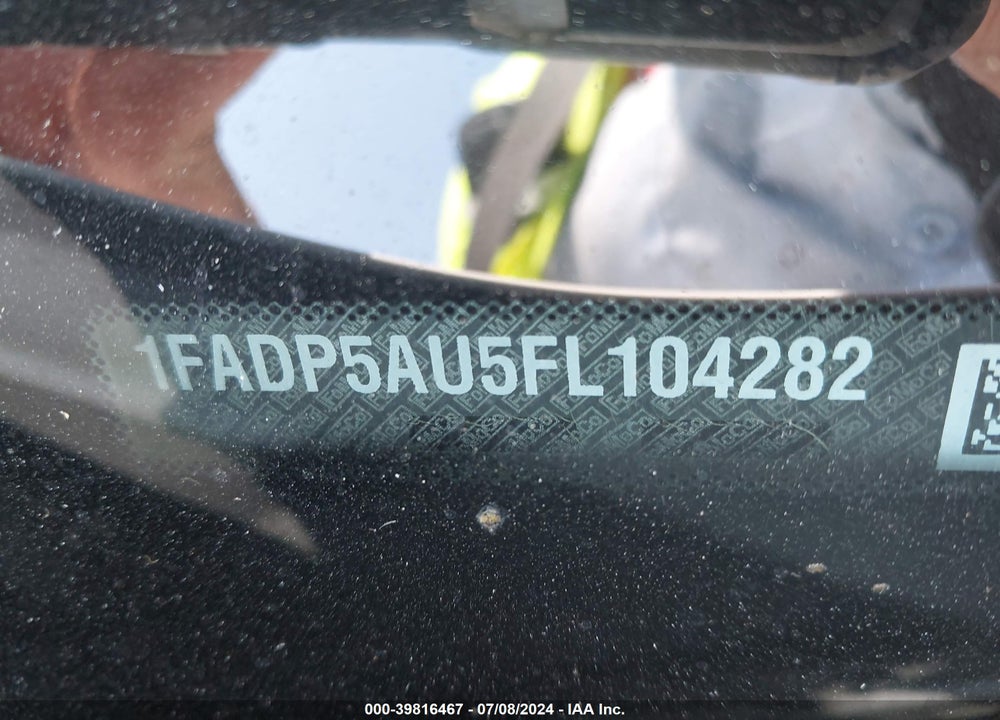 2015 FORD C-MAX HYBRID SE VIN: 1FADP5AU5FL104282
