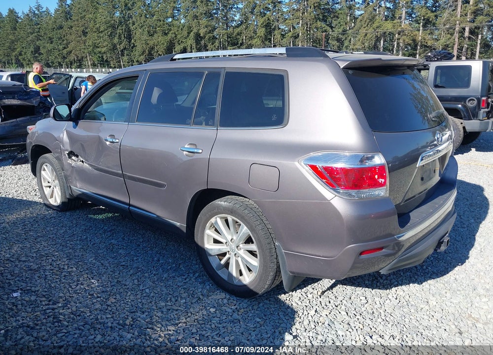 2012 TOYOTA HIGHLANDER HYBRID LIMITED V6 VIN: JTEDC3EH2C2010185