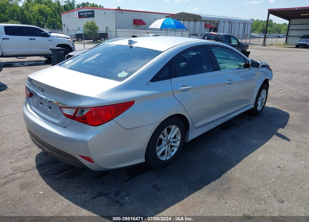 2014 HYUNDAI SONATA GLS VIN: 5NPEB4AC9EH922860