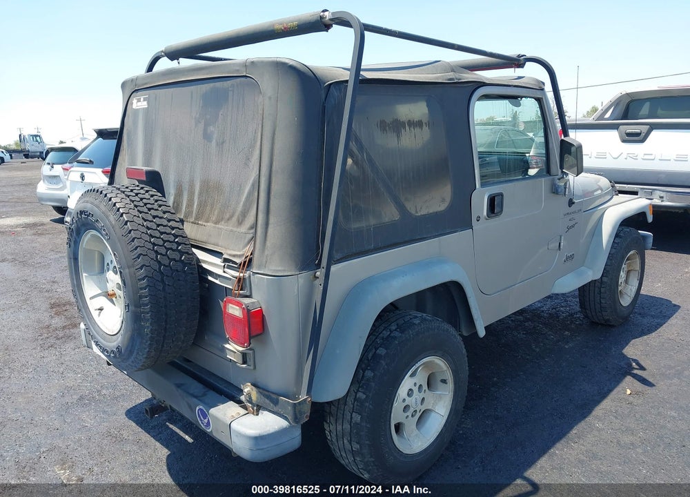 2001 JEEP WRANGLER SPORT VIN: 1J4FA49S11P323690