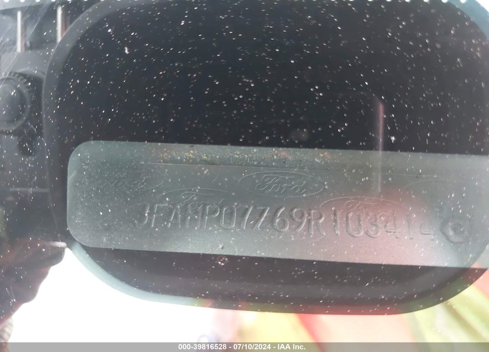2009 FORD FUSION SE VIN: 3FAHP07Z69R103414