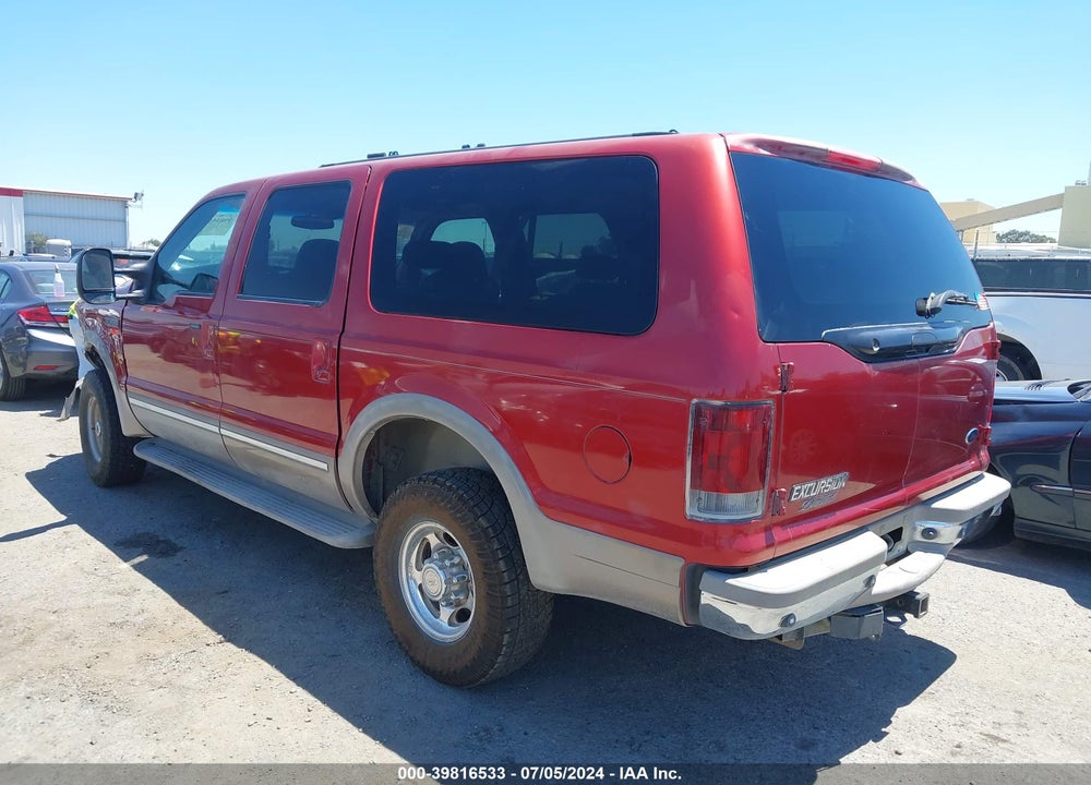2002 FORD EXCURSION LIMITED VIN: 1FMSU43F82EA47797