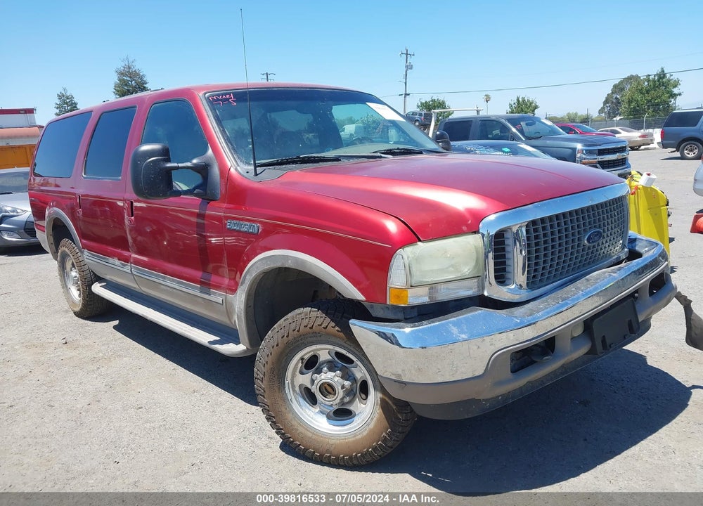 2002 FORD EXCURSION LIMITED VIN: 1FMSU43F82EA47797