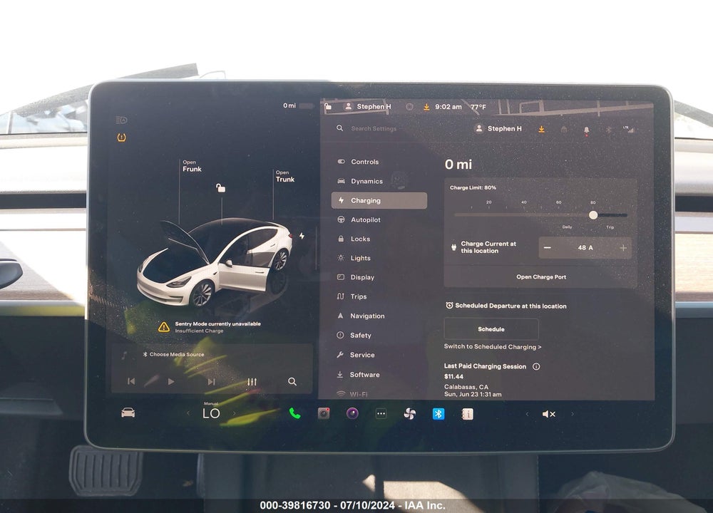 2022 TESLA MODEL 3 LONG RANGE DUAL MOTOR ALL-WHEEL DRIVE VIN: 5YJ3E1EB7NF351317