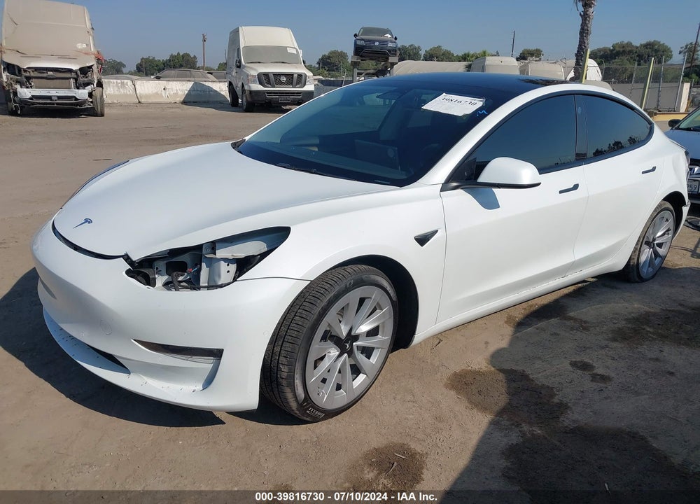 2022 TESLA MODEL 3 LONG RANGE DUAL MOTOR ALL-WHEEL DRIVE VIN: 5YJ3E1EB7NF351317