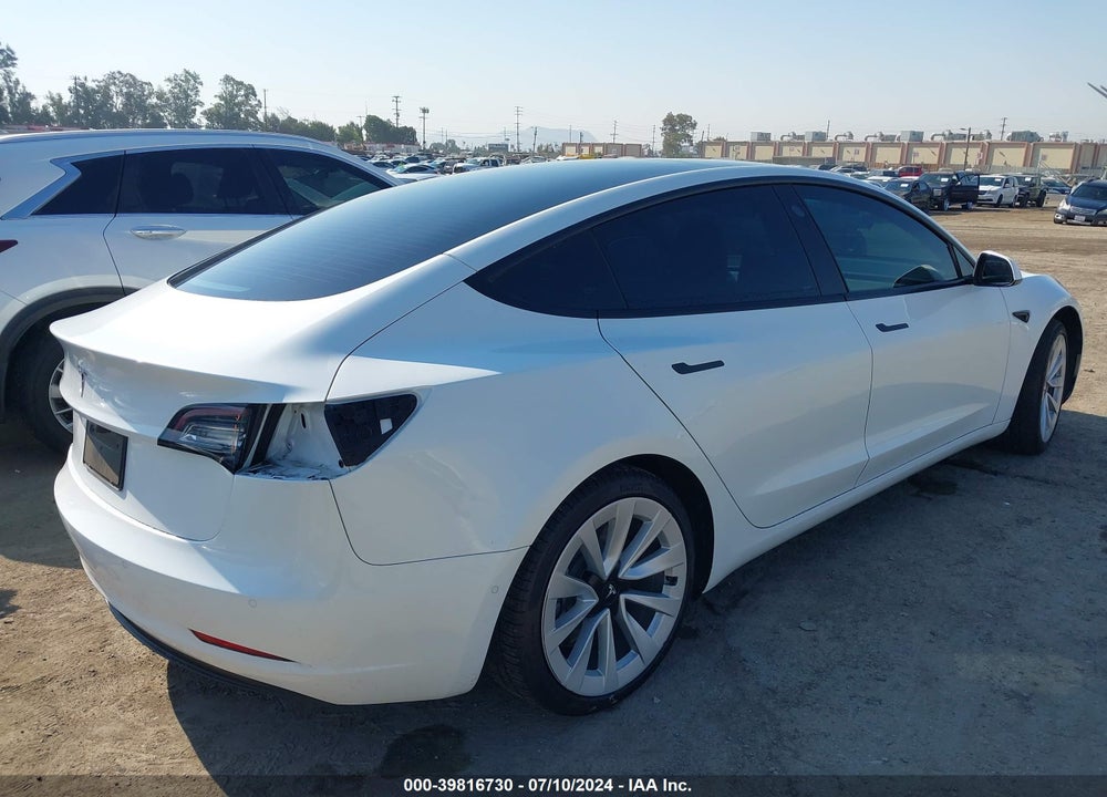 2022 TESLA MODEL 3 LONG RANGE DUAL MOTOR ALL-WHEEL DRIVE VIN: 5YJ3E1EB7NF351317