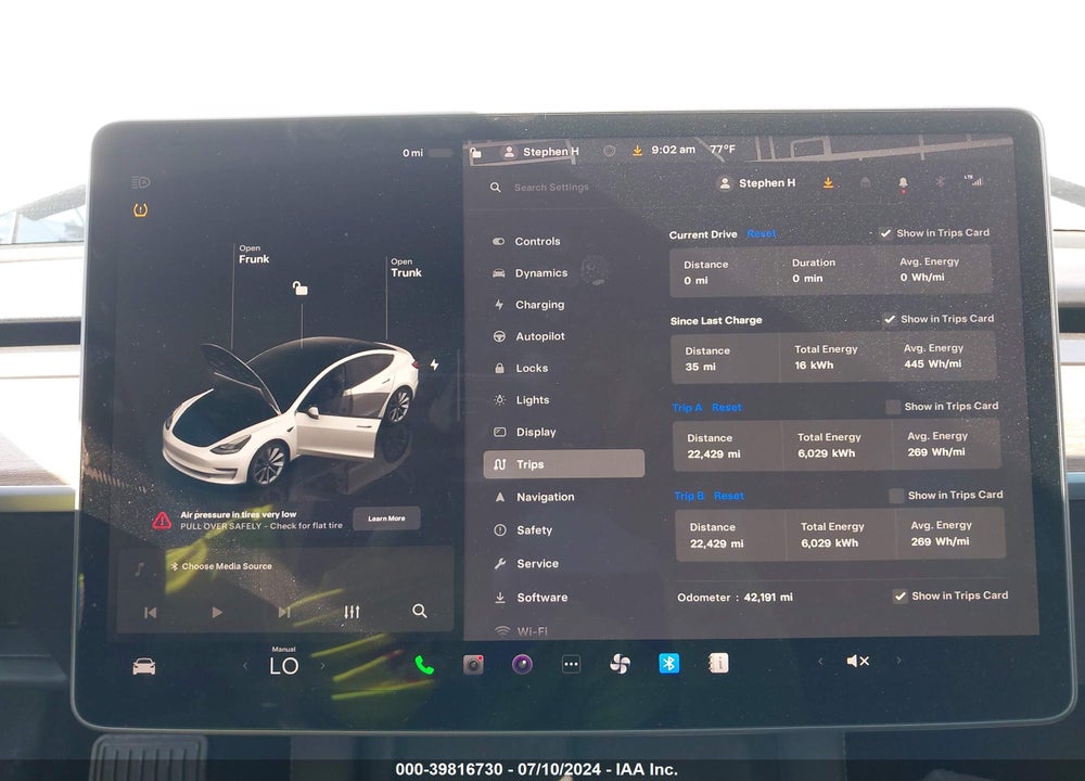 2022 TESLA MODEL 3 LONG RANGE DUAL MOTOR ALL-WHEEL DRIVE VIN: 5YJ3E1EB7NF351317