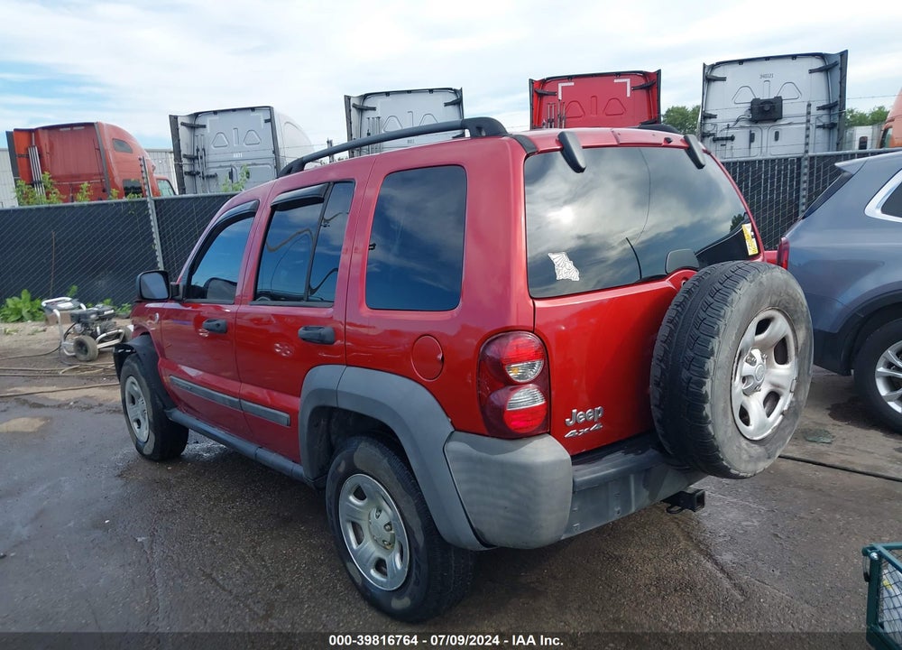 2007 JEEP LIBERTY SPORT VIN: 1J4GL48K97W521917