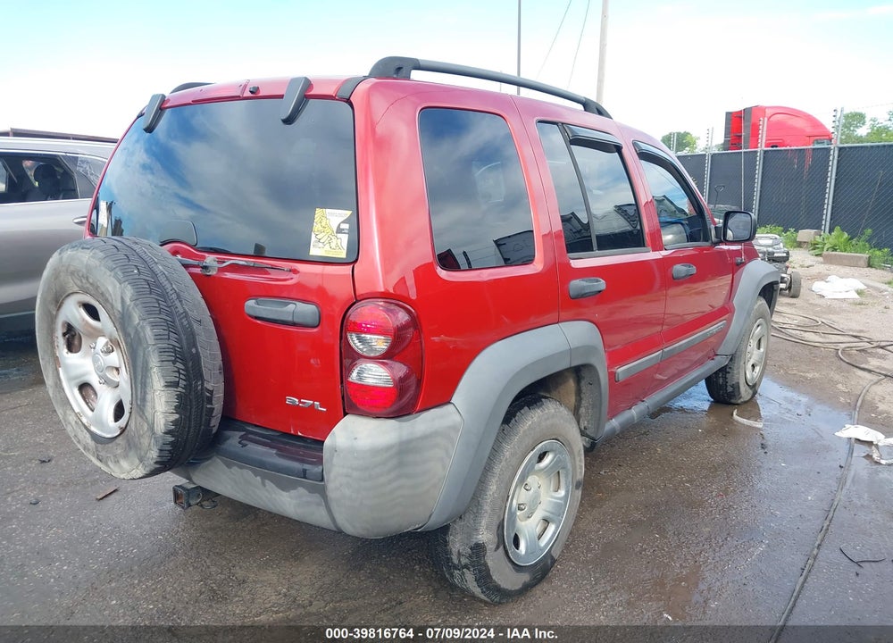 2007 JEEP LIBERTY SPORT VIN: 1J4GL48K97W521917