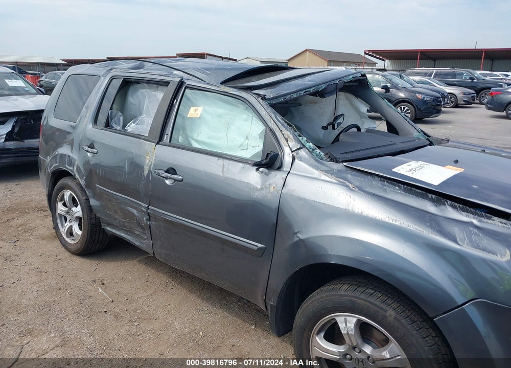 2013 HONDA PILOT EX-L VIN: 5FNYF3H5XDB028155