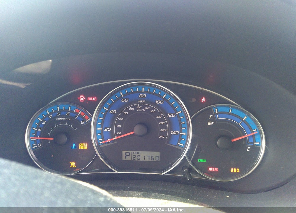 2009 SUBARU FORESTER 2.5XT VIN: JF2SH65609H721629