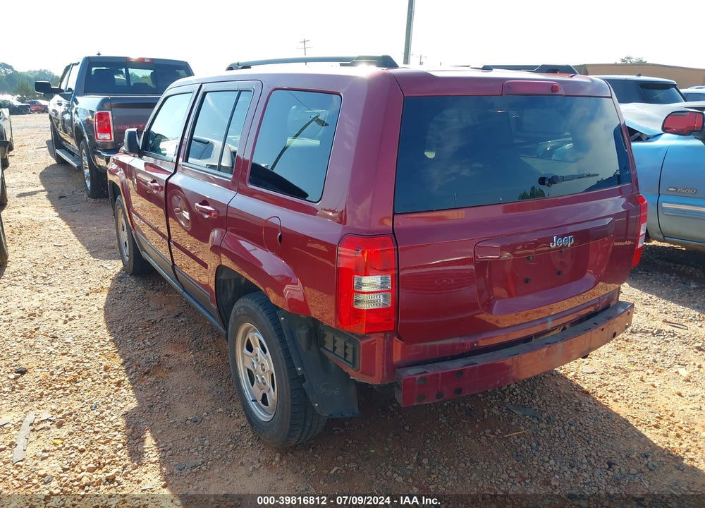 2017 JEEP PATRIOT SPORT FWD VIN: 1C4NJPBBXHD156738