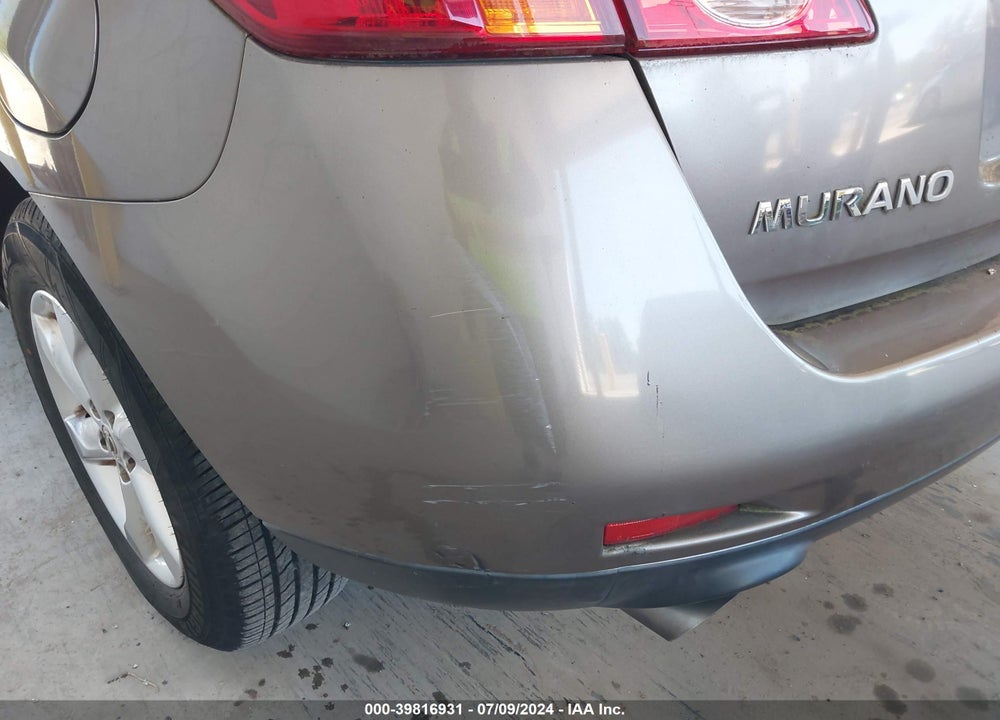 2009 NISSAN MURANO S VIN: JN8AZ18W59W128953