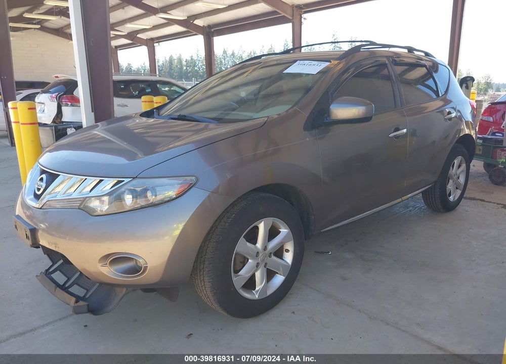 2009 NISSAN MURANO S VIN: JN8AZ18W59W128953