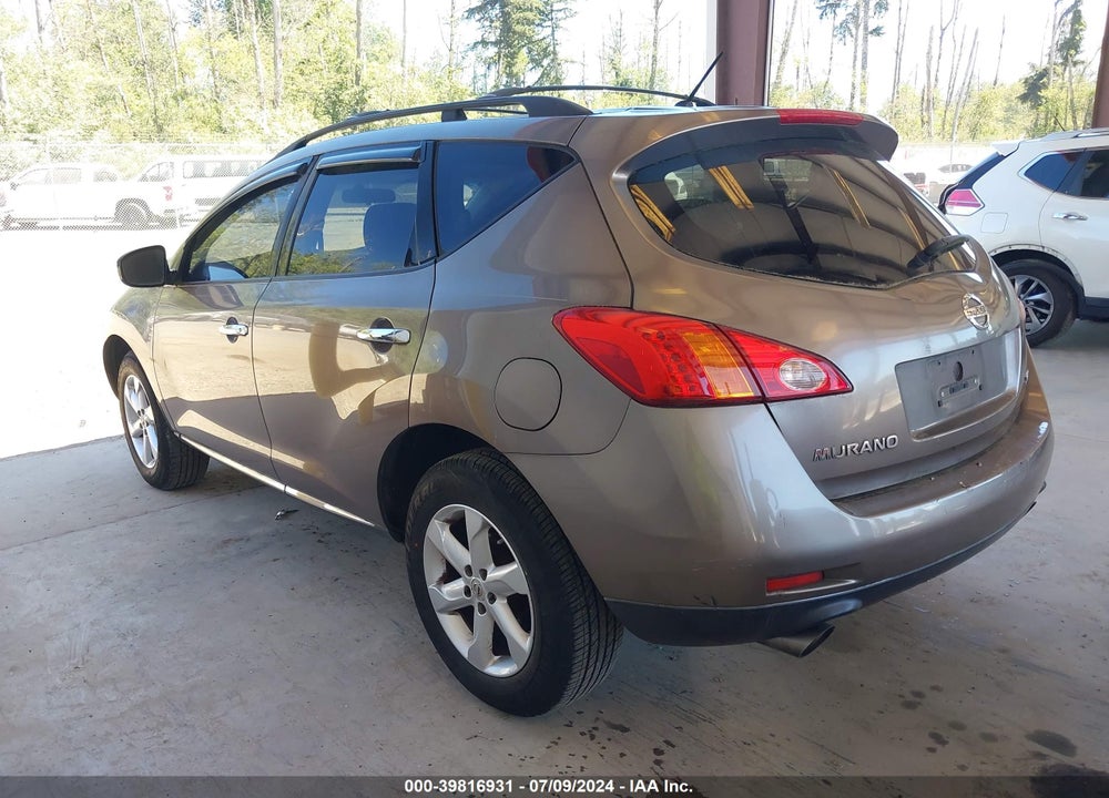 2009 NISSAN MURANO S VIN: JN8AZ18W59W128953