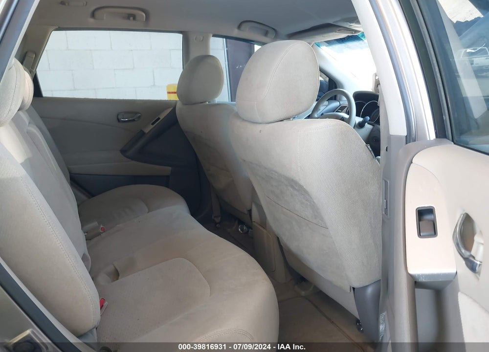 2009 NISSAN MURANO S VIN: JN8AZ18W59W128953