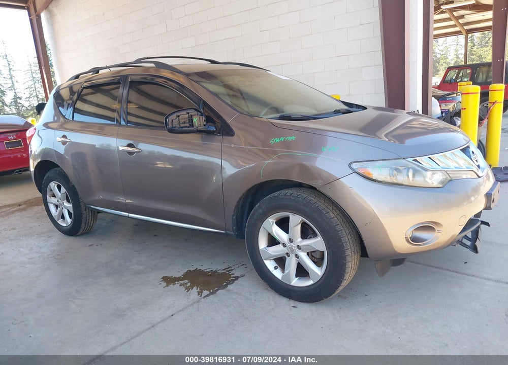 2009 NISSAN MURANO S VIN: JN8AZ18W59W128953