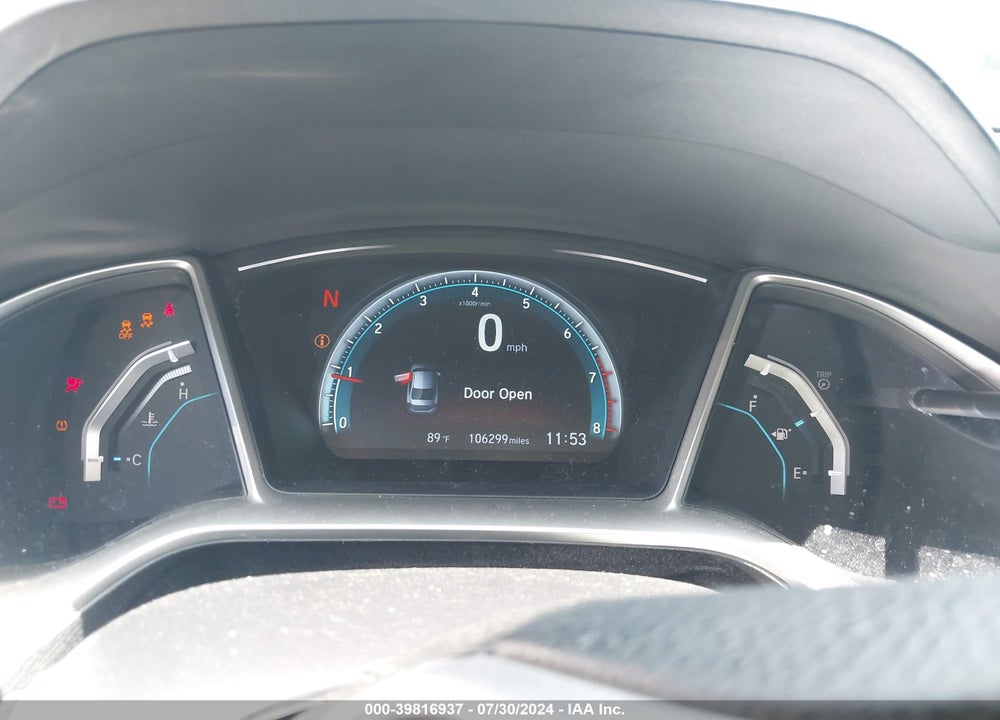 2016 HONDA CIVIC VIN: 2HGFC2F72GH557565