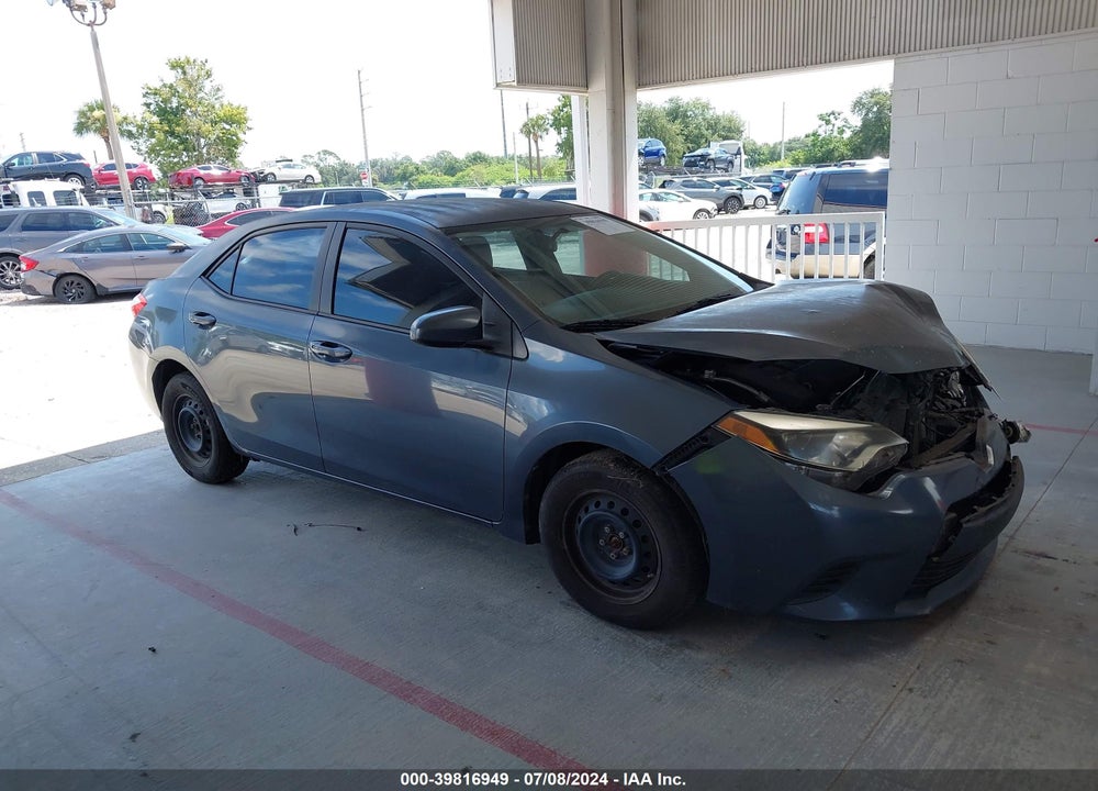 2014 TOYOTA COROLLA L VIN: 2T1BURHE2EC122910