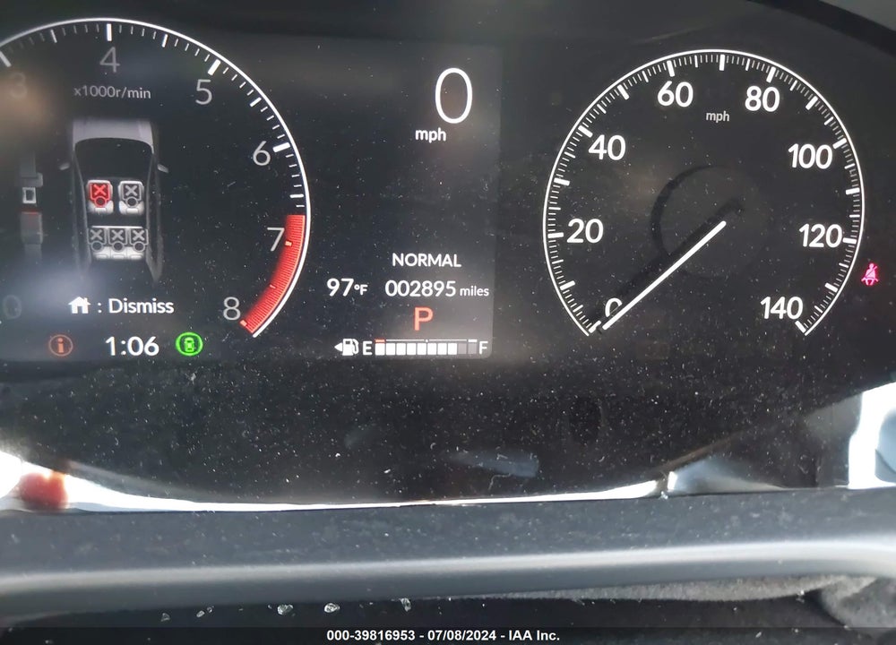 2024 HONDA HR-V 2WD SPORT/2WD SPORT W/O BSI VIN: 3CZRZ1H5XRM748827