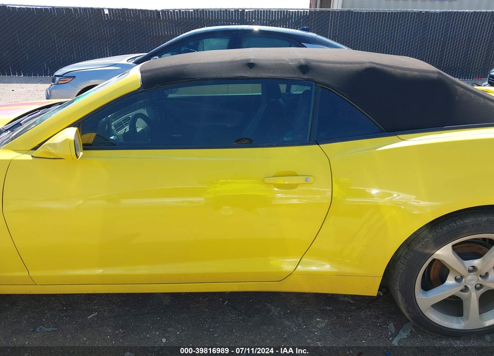 2015 CHEVROLET CAMARO 2LT VIN: 2G1FF3D3XF9289376