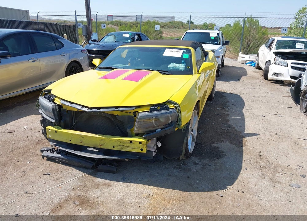 2015 CHEVROLET CAMARO 2LT VIN: 2G1FF3D3XF9289376