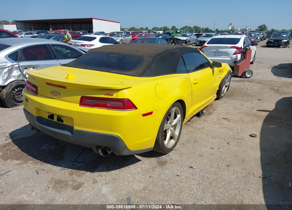 2015 CHEVROLET CAMARO 2LT VIN: 2G1FF3D3XF9289376