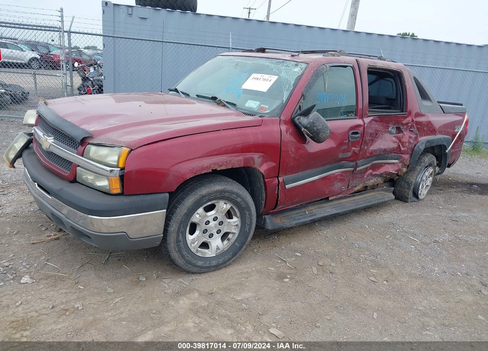 2004 CHEVROLET AVALANCHE 1500 VIN: 3GNEK12T14G306162