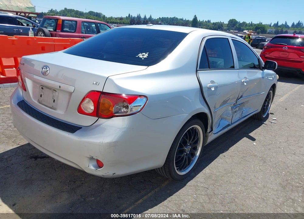 2009 TOYOTA COROLLA LE VIN: JTDBL40E999036801
