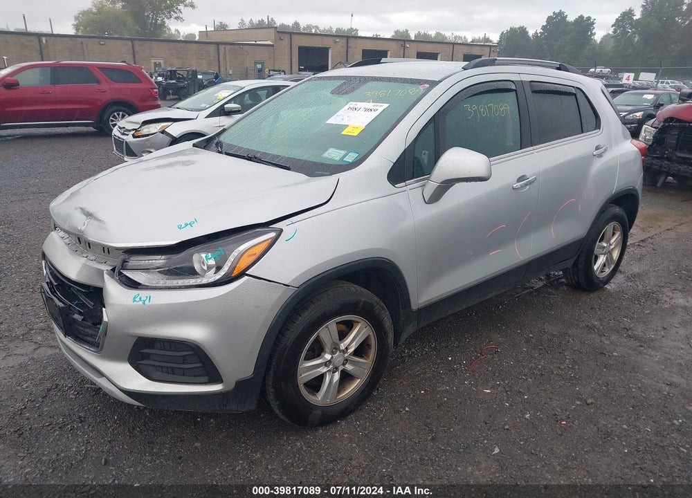 2017 CHEVROLET TRAX LT VIN: 3GNCJPSB8HL272271