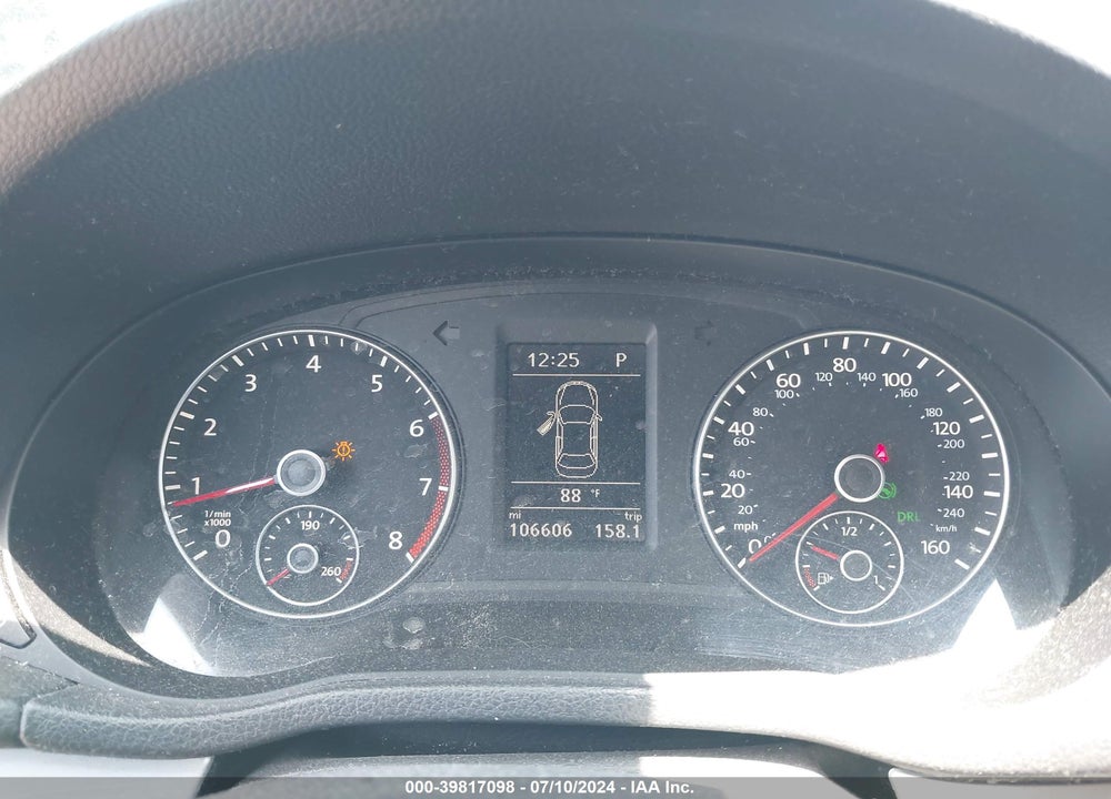 2013 VOLKSWAGEN PASSAT 2.5L SE VIN: 1VWBP7A36DC092108