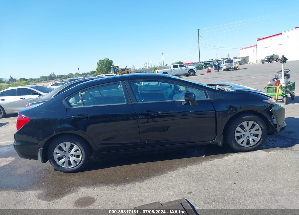 2012 HONDA CIVIC LX VIN: 19XFB2F50CE052940