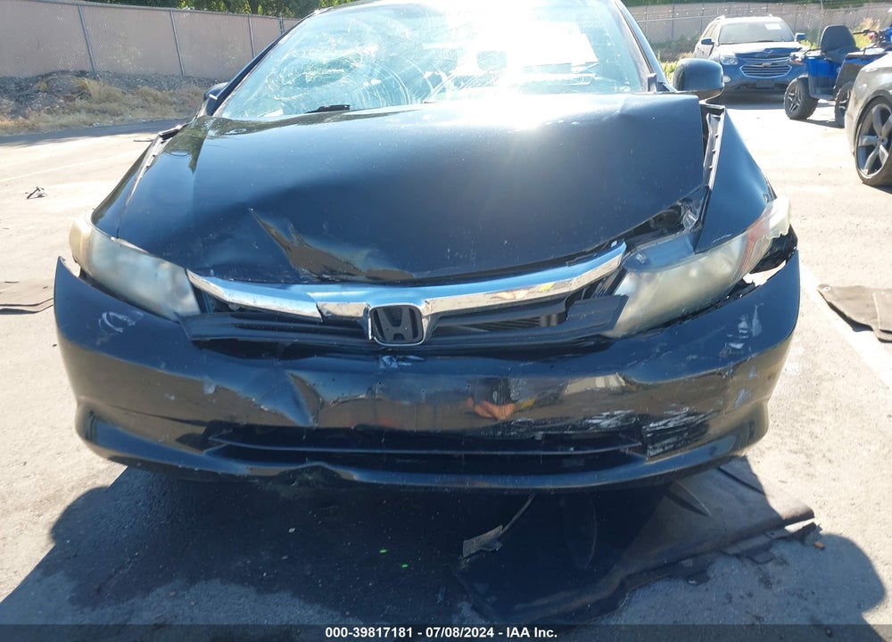 2012 HONDA CIVIC LX VIN: 19XFB2F50CE052940