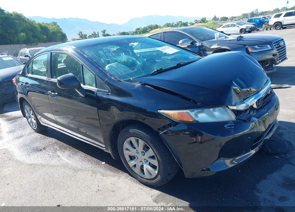 2012 HONDA CIVIC LX VIN: 19XFB2F50CE052940