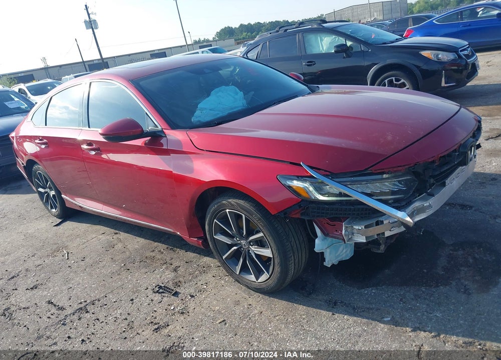2021 HONDA ACCORD EX-L VIN: 1HGCV1F59MA123482